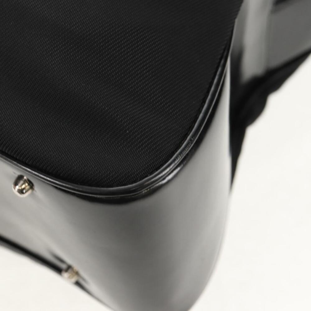 GUCCI Bamboo Hand Bag Nylon Enamel Black Silver 002 2040 0430 Auth bs31639 - Picture 16 of 16